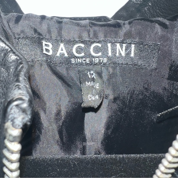 Baccini Women’s Faux Leather Moto Zip Jacket, sz 1x - Picture 5 of 5